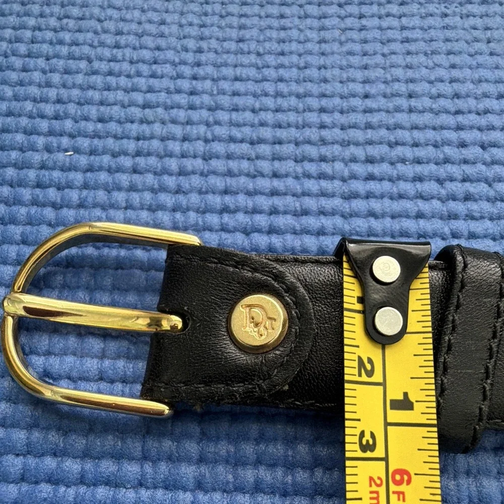Christian Dior Fullgrain Analine Cowhide Leather Belt (Style 218680, Size 42/105